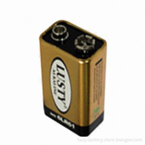 9V Alkaline Battery with Long Discharge Time